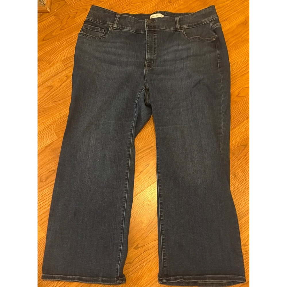 Lane Bryant Women's Size 22S Dark Wash Bootcut Jeans Stretch Denim Plus Size